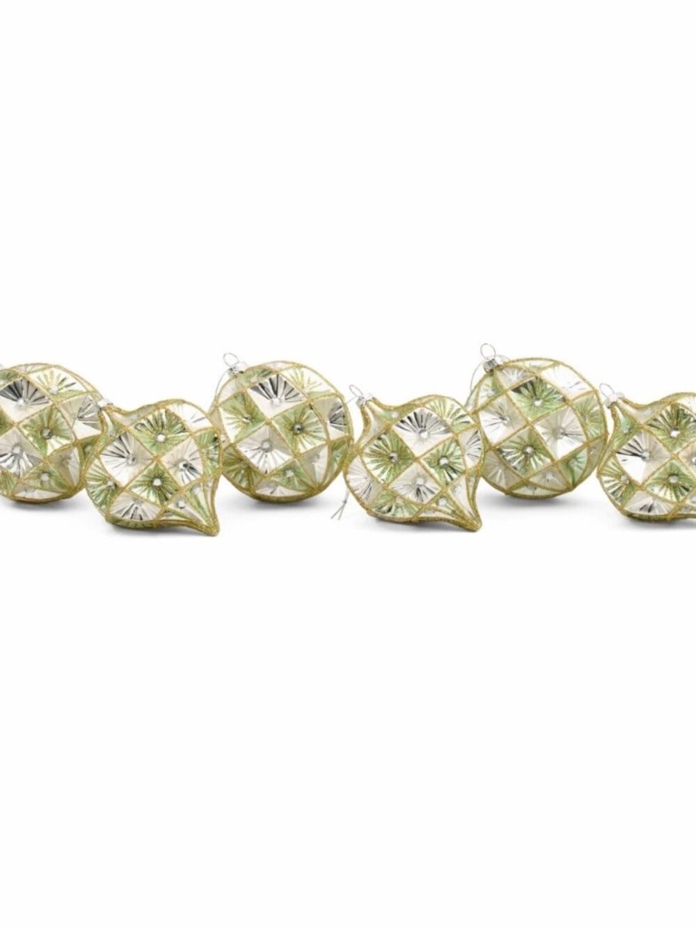 MARK ROBERTS Set Of 6 Vintage Jewel Ornaments - NIB